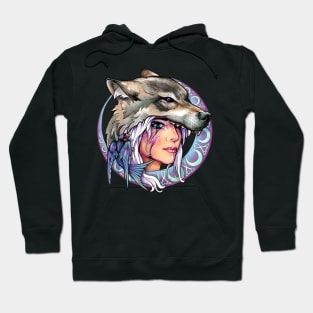 Wolf & Swallow - Art Nouveau Medallion [MOONLIGHT] Hoodie